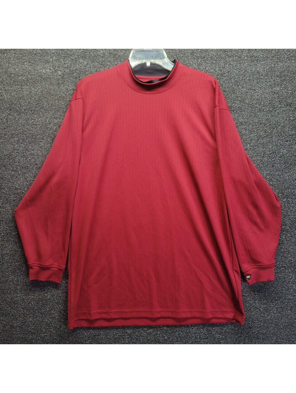 Wedge Golf and Beyond Men's Ribbed Red Crew Neck Pullover Sweater Sz L